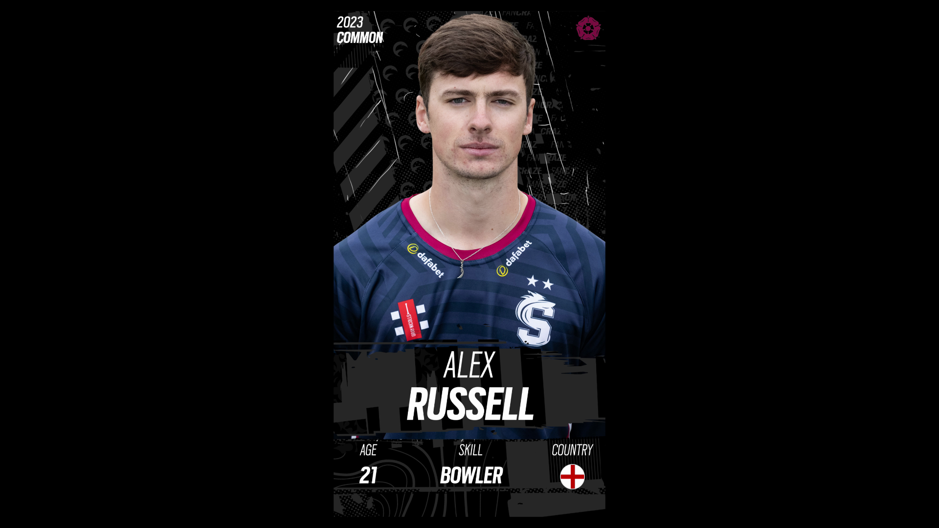 Alex Russell Digital Player Card I 2023 County Championship | FanCraze