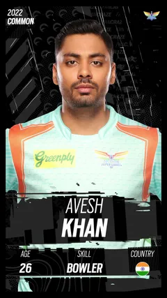 Avesh Khan Collectible Surface Thumbnail