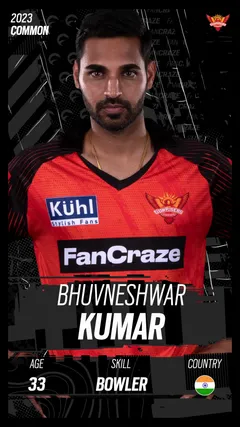 Bhuvneshwar Kumar Collectible Surface Thumbnail