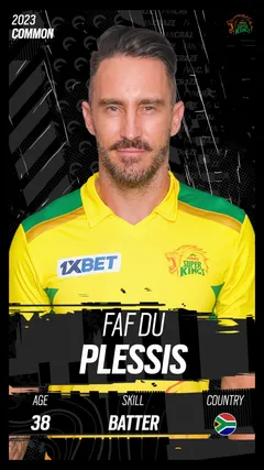 Faf du Plessis Collectible Surface Thumbnail