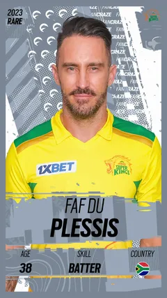 Faf du Plessis Collectible Surface Thumbnail