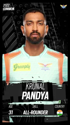 Krunal Pandya Collectible Surface Thumbnail