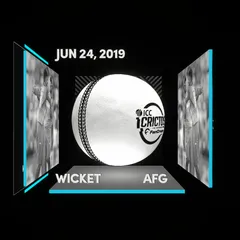 Digital Collectible For Mujeebur Rahman's Wicket At The 2019 ICC Men's Cricket World Cup