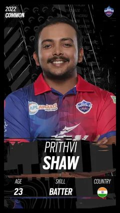 Prithvi Shaw Collectible Surface Thumbnail