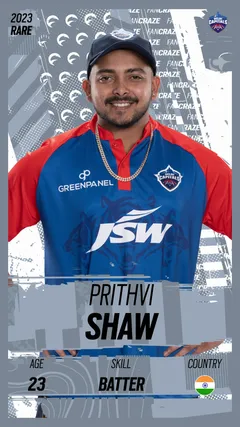 Prithvi Shaw Collectible Surface Thumbnail