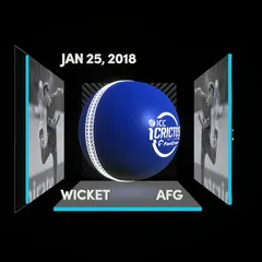 Digital Collectible For Qais Ahmad's Wicket At The 2018 ICC Under-19 Men’s Cricket World Cup