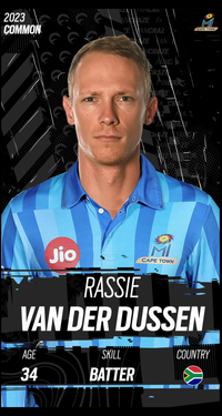 Rassie van der Dussen Collectible Surface Thumbnail