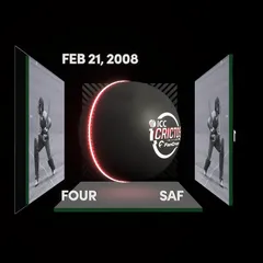 Digital Collectible For Rilee Rossouw's Four At The 2008 ICC Under-19 Men’s Cricket World Cup