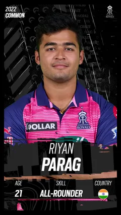 Riyan Parag Collectible Surface Thumbnail
