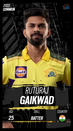 Ruturaj Gaikwad Collectible Surface Thumbnail
