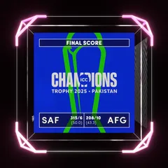 Digital Collectible For Ryan Rickelton's SIX At The 2025 ICC Men's Champions Trophy
