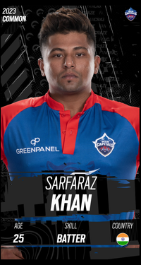 Sarfaraz Khan Collectible Surface Thumbnail