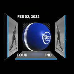 Digital Collectible For Shaik Rasheed's Four At The 2022 ICC Under-19 Men’s Cricket World Cup